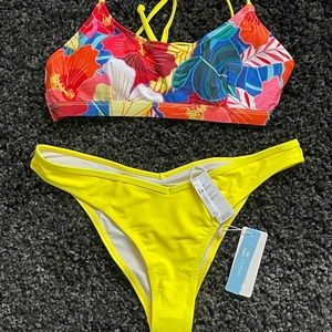 Bright Floral Print Bikini